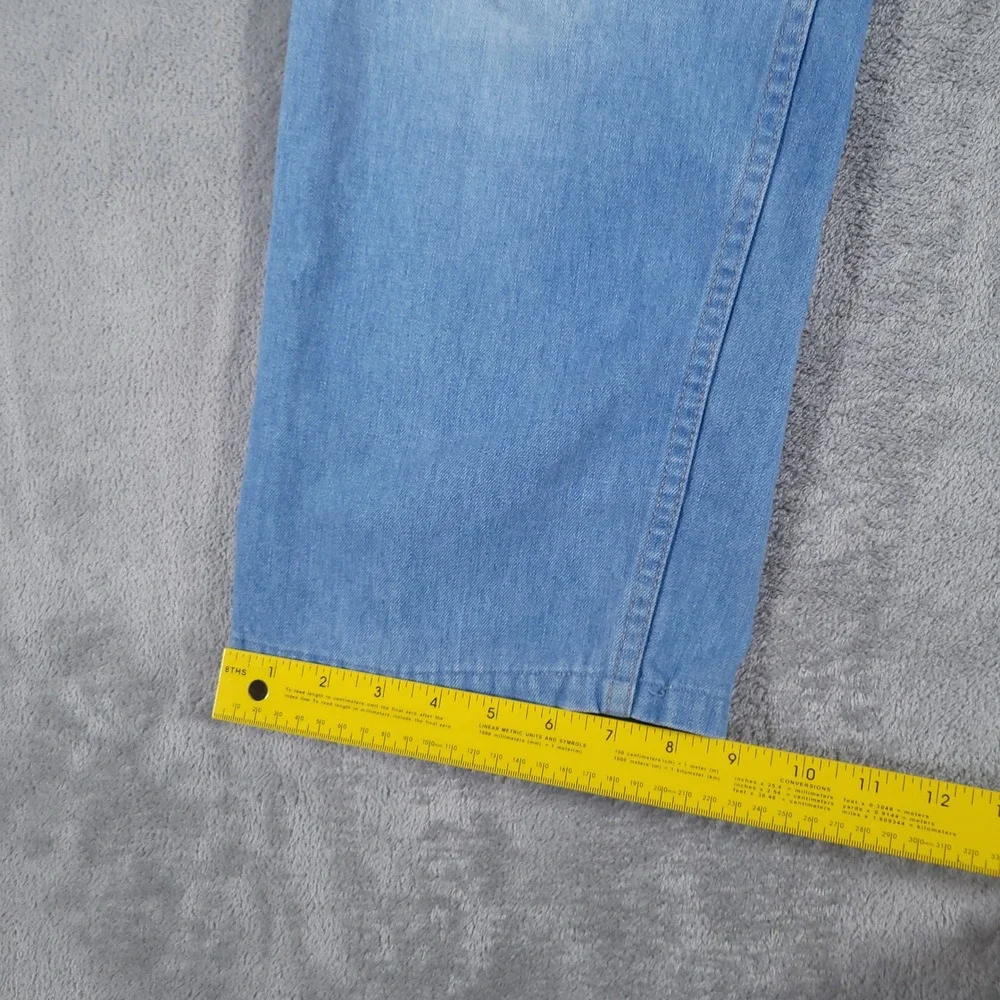Levi's Jeans Men 34x27 Blue Skosh More Comfort Vintage 80s Orange Tab Straight
